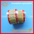 Polyolefin heat shrinkable yellow cable markers